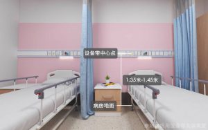 医用气体工程病房床头设备带安装高度及设备配备介绍